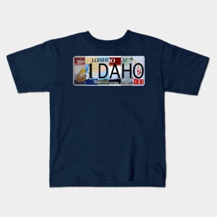 Idaho License Plates Kids T-Shirt